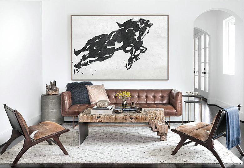 Canvas Artwork For Living Room,Oversized Horizontal Minimal Art On Canvas - Home Decor Canvas
